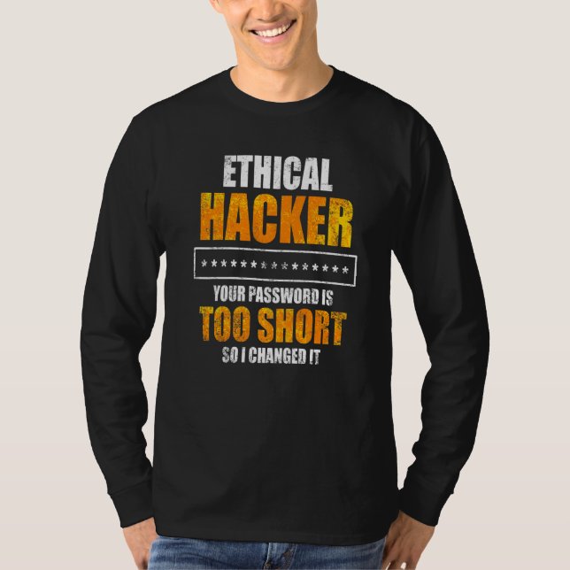 T-shirt Hacker éthique Cybersécurité It Pen Tester 9 (Devant)