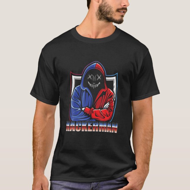 T-shirt Hackerman développeur programmeur Hacker Computer  (Devant)