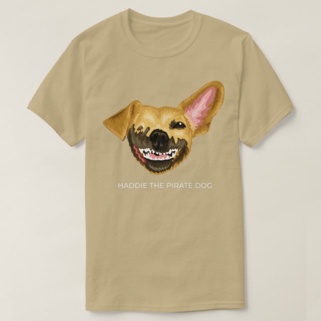 T-shirt Haddie le chien pirate (Design devant)