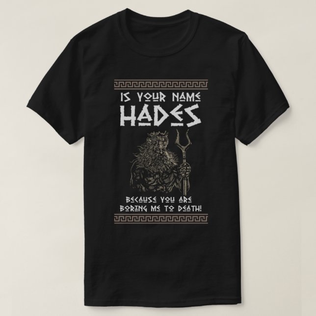 T-shirt Hadès le Dieu grec et l'historique de mythologie g (Design devant)