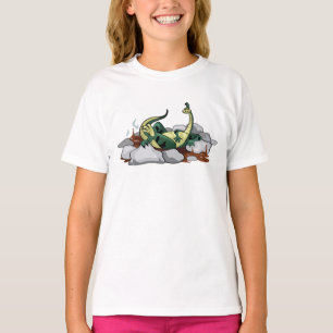 T-shirt Hadrosaurus Se Détendre Dans Un Jacuzzi.