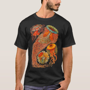 T-shirt Haeckel Discomedusae Amélioration de l'illustratio
