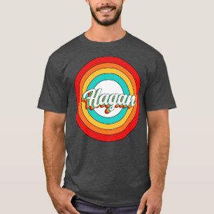 T-shirt Hagan Nom Chemise Vintage Hagan Cercle