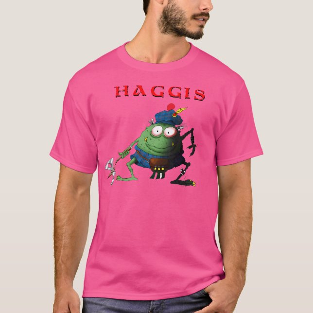 T-shirt Haggis Sleeve De Baseball (Devant)
