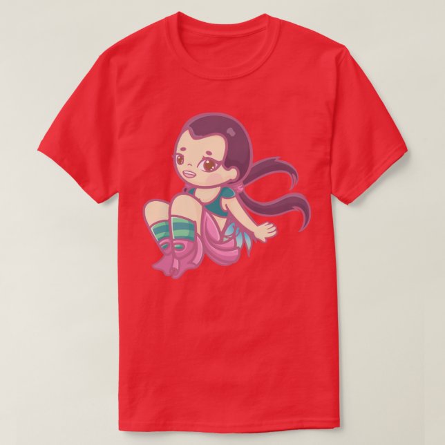T-shirt hai lin mignonne sorcière (Design devant)