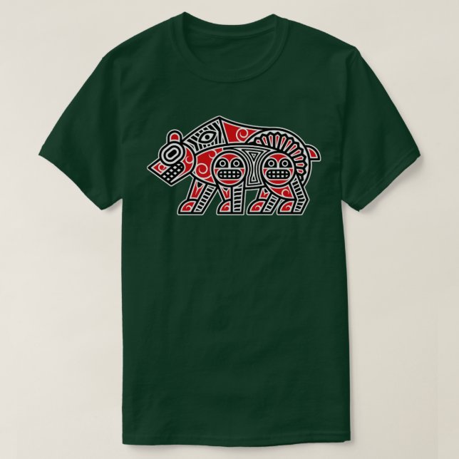 T-shirt Haida Bear Amérindiens d'Amérique indigène (Design devant)
