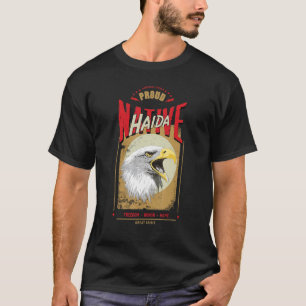 T-shirt Haida Native American Eagle Spirit Vintage Honneur