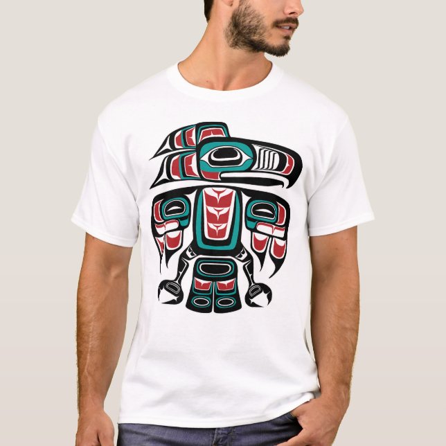 T-shirt Haida Tlingit Native Raven (Devant)