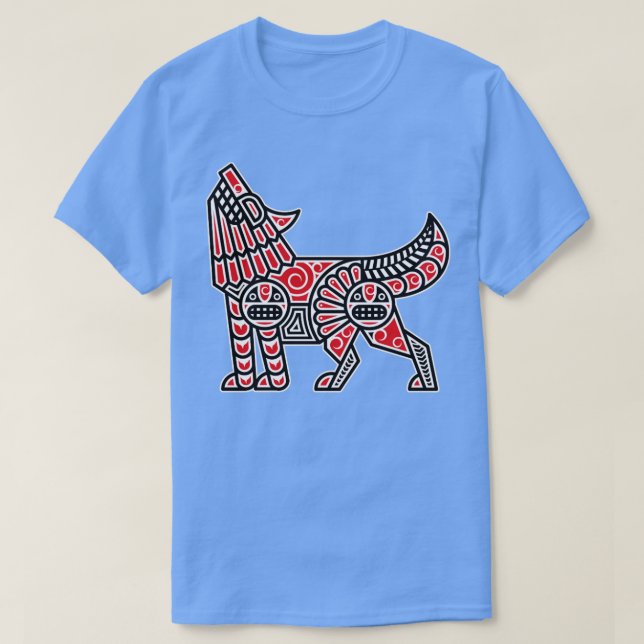 T-shirt Haida Wolf Amérindiens d'Amérique indigène (Design devant)