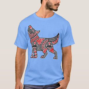 T-shirt Haida Wolf Amérindiens d'Amérique indigène