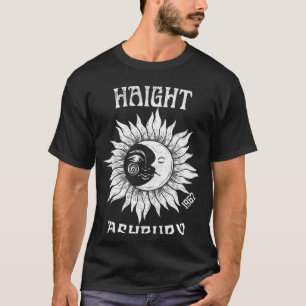 T-shirt Haight Ashbury 1967 Retro San Francisco Sun Moon H