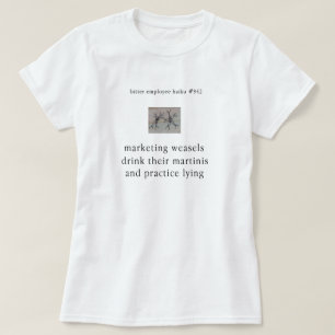 T-shirt Haiku amer des employés # 942