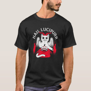 T-shirt Hail Lucipurr Heavy Rock Satan Lucipurr pour Goth 
