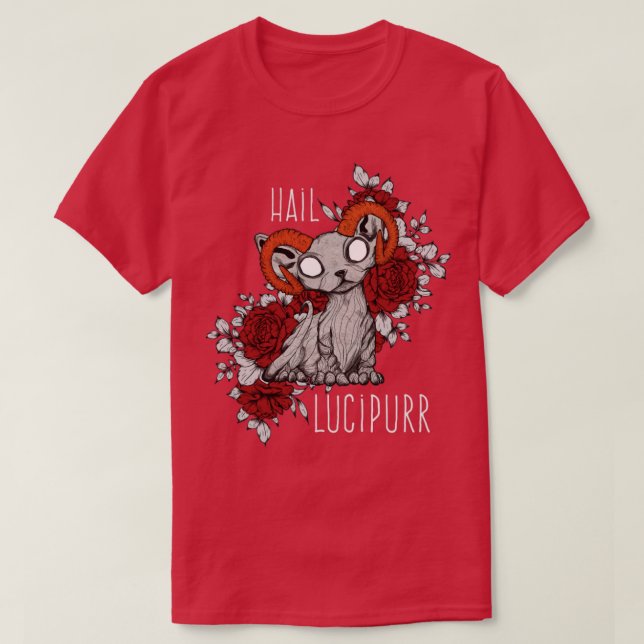 T-shirt Hail Lucipurr kitten démon (Design devant)