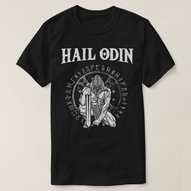 T-shirt Hail Odin Viking Valhalla 2 (Design devant)