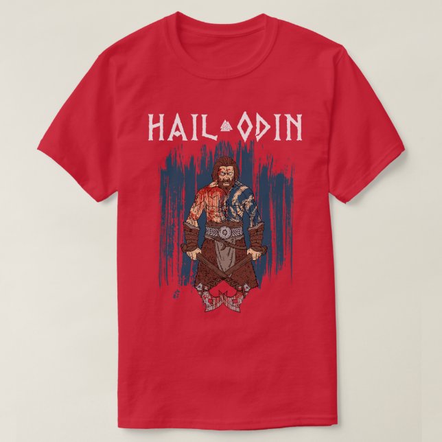 T-shirt Hail Odin Viking Valhalla 5 (Design devant)