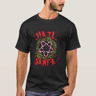 T-shirt Hail Père Noël Christmas Wreath Heavy Solstice Pèr