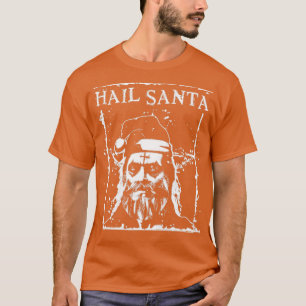 T-shirt Hail Père Noël Heavy Metal Headbanger laide Noël