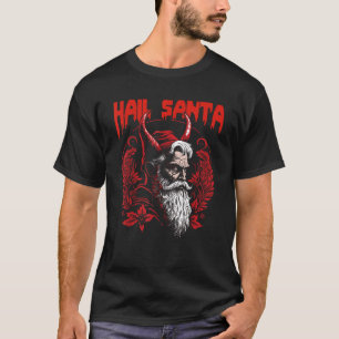 T-shirt Hail Père Noël Vintage démonique Satanique Santa C