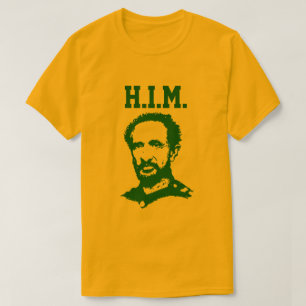T-shirt Haile Selassie - H.I.M. King - Reggae