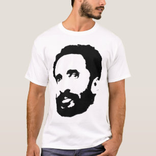 T-shirt Haile Selassie HIM Art noir et blanc
