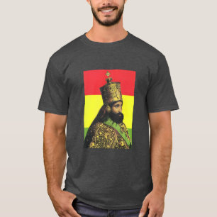 T-shirt Haile Selassie Jah Rastafari Reggae Rasta Roots