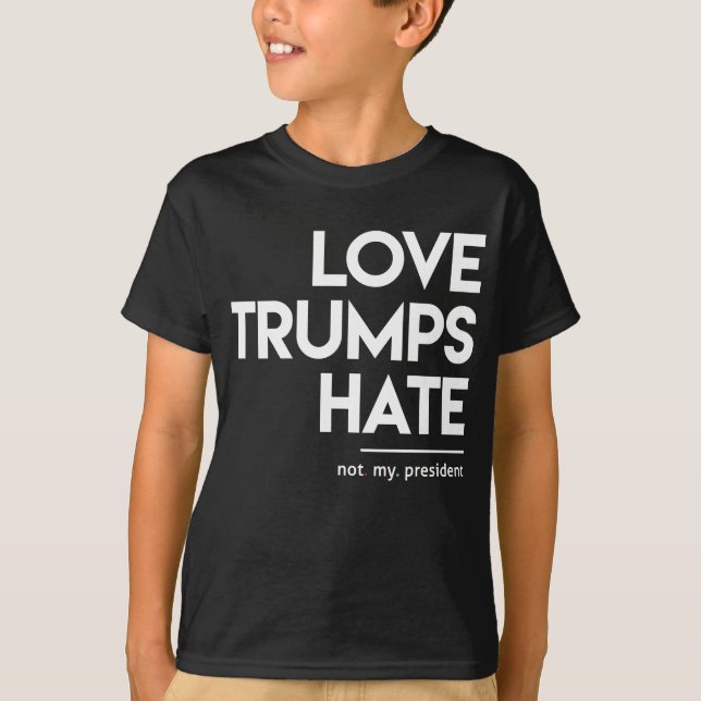 T-shirt Haine d'atouts d'amour (non mon président) (Devant)