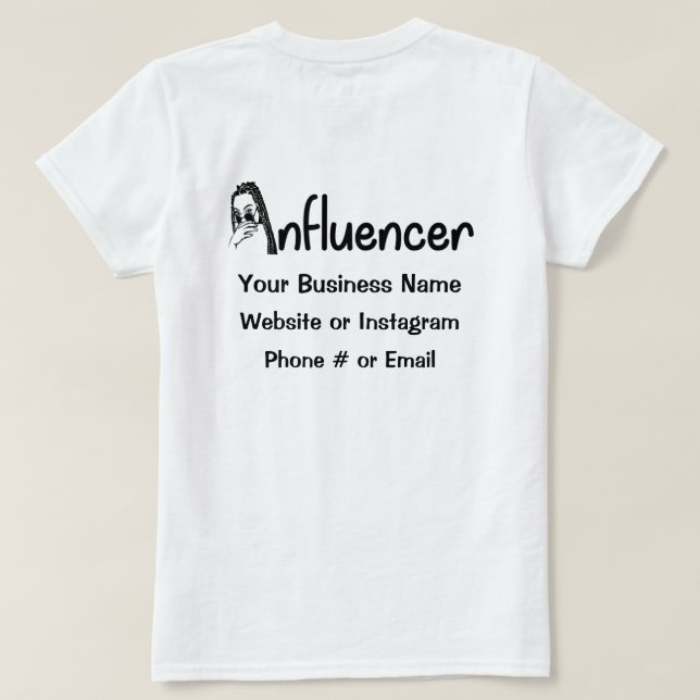 T-Shirt Hair Braider Influencer (Design dos)