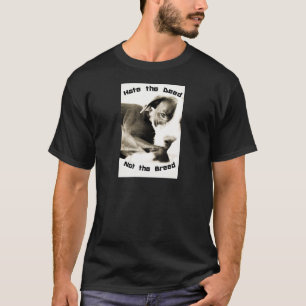 T-shirt haïr l'acte pas la race pitbull