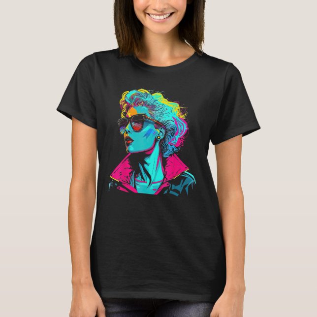 T-shirt Hairvolution 80s Mode cheveux tendances (Devant)