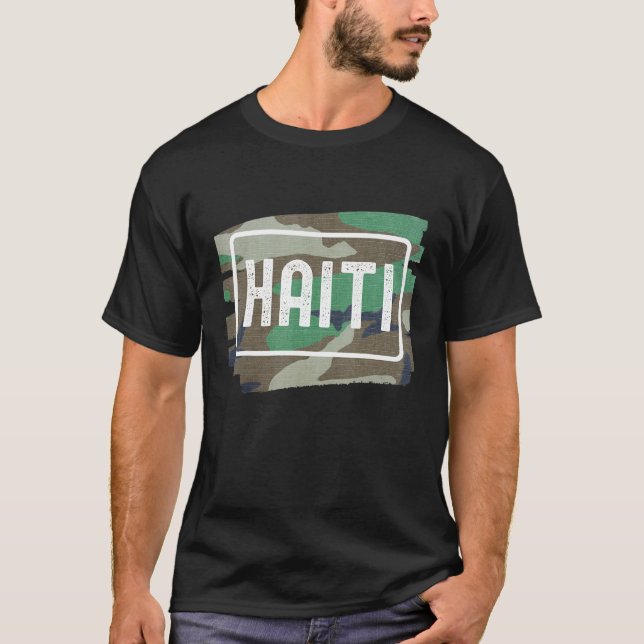 T-shirt Haïti Camouflage (Devant)