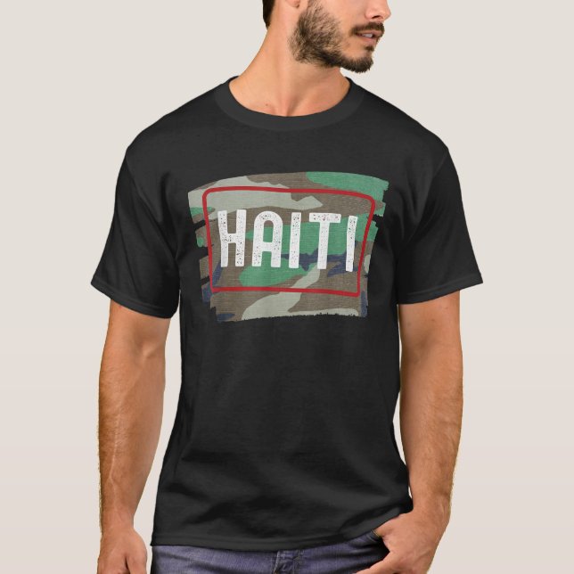 T-shirt Haïti Camouflage (Devant)