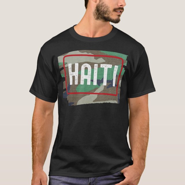 T-shirt Haïti Camouflage 1 (Devant)