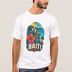 T-Shirt Haïti Caraïbes Milieu de Siècle
