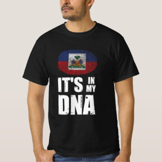 T-shirt Haïti C'est dans mon ADN empreintes digitales Drap