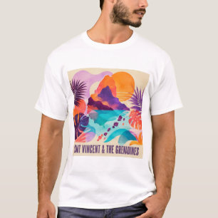 T-Shirt Haïti Collage Caraïbes Contemporain