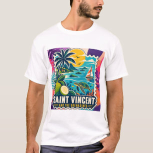 T-Shirt Haïti Collage Contemporain Caraïbes