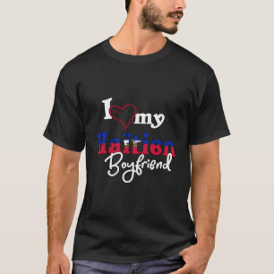 T-shirt Haïti Correspondant J'Aime Mon Petit-Ami Haïtien F