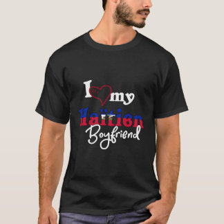 T-shirt Haïti Correspondant J'Aime Mon Petit-Ami Haïtien F