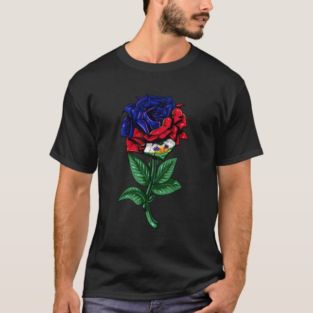 T-shirt Haïti Drapeau haïtien (Devant)