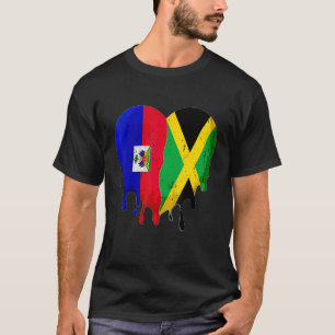 T-shirt Haïti Jamaïcain Hispanique Mois du patrimoine Drap