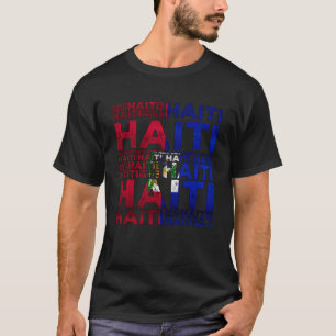T-shirt Haïti Jour du Drapeau Haïtien Fière de la puissant