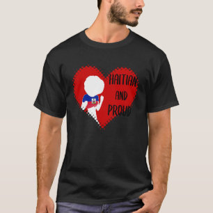 T-shirt Haïti L'Amour Haïtien Drapeau Fière Femme Princess