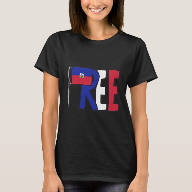 T-shirt Haïti libre (Devant)