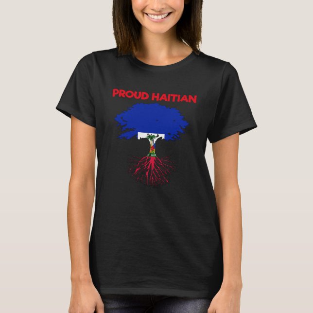 T-shirt Haïti Pays Haïtien Jour du Drapeau Amour Coeur Fiè (Devant)