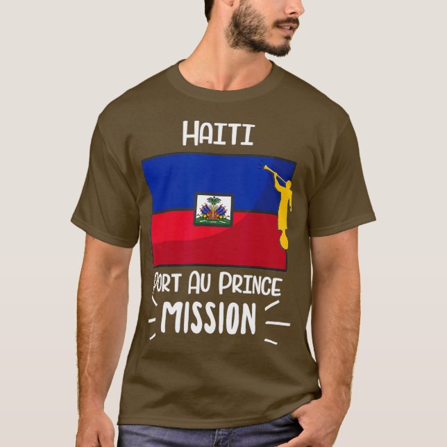 T-shirt Haïti Por au Prince Mormon LDS Mission Don (Devant)