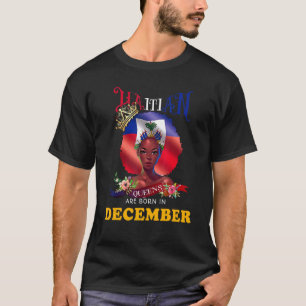 T-shirt Haïti Princesse Haïtienne Drapeau Les Reines Sont