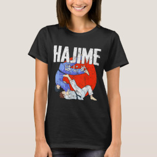 T-shirt Hajime Judo Sportif Drôle Arts Martiaux Japonais