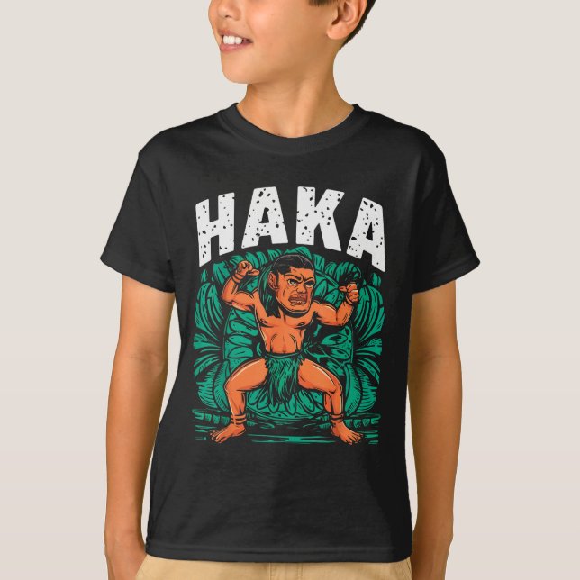 T-shirt Haka Dance Funny Maori Dance Culture Outfit  (Devant)
