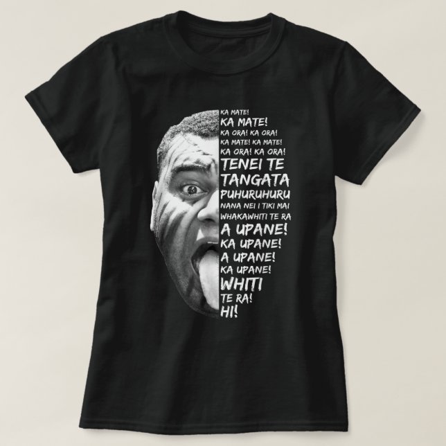 T-shirt Haka Nouvelle-Zélande Maori Nouvelle-Zélande Fans  (Design devant)